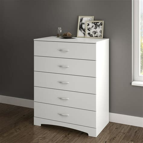 5 drawer dresser white|More.